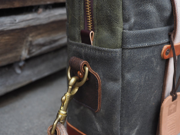 Mix and Match Briefcase in Heavy Olive