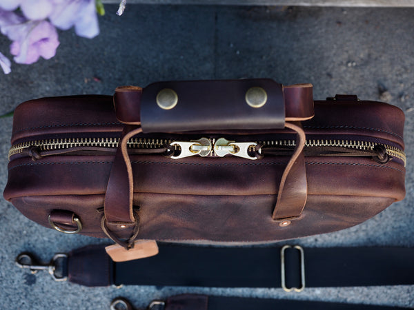 Executive Small Briefcase in Ranger Tan/Urban Brown Phoenix
