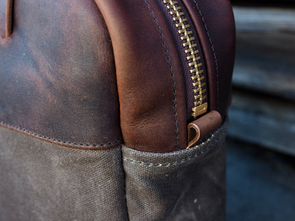Executive Small Briefcase in Ranger Tan/Urban Brown Phoenix
