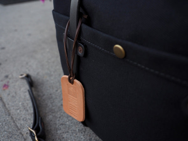 Standard Briefcase in Dry Wax Black Twill/Black Auburn Horween