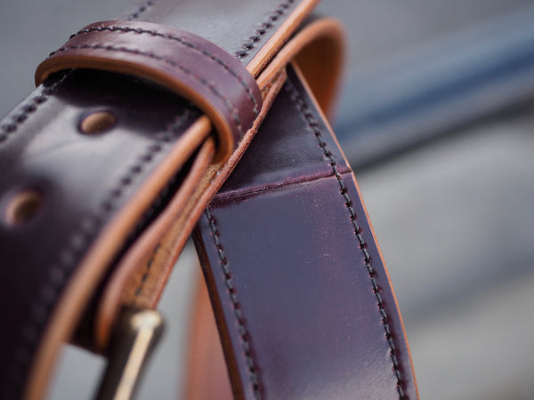 Horween Color 8 Shell Cordovan Belt