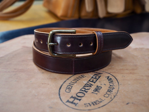 Horween Color 8 Shell Cordovan Belt