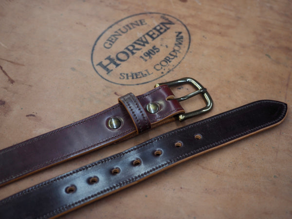 Horween Color 8 Shell Cordovan Belt