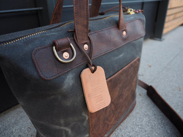 Day Bag in 37oz Heavy Olive Canvas/Snuff Mohawk