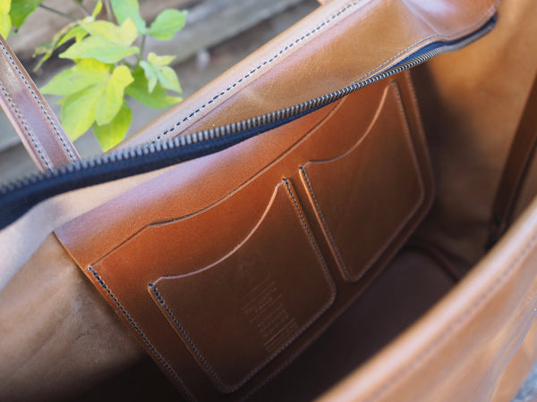 All Leather Tote in Iroko Veg Tan