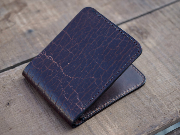 Standard Wallet in Pecan American Bison