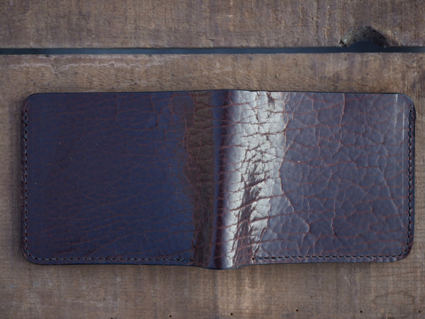 Standard Wallet in Pecan American Bison